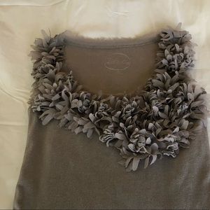 INC ruffled tank top